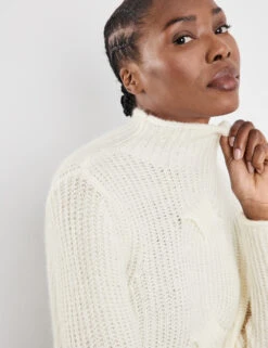 Gerry Weber Strickpullover Mit Stehkragen Und Zopfmuster 12 Gerry Weber Strickpullover Mit Stehkragen Und Zopfmuster -Feine Mode strickpullover mit stehkragen und zopfmuster 100