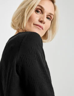 Gerry Weber Sweatshirt Mit Jacquard-Struktur -Feine Mode sweatshirt mit jacquard struktur 100