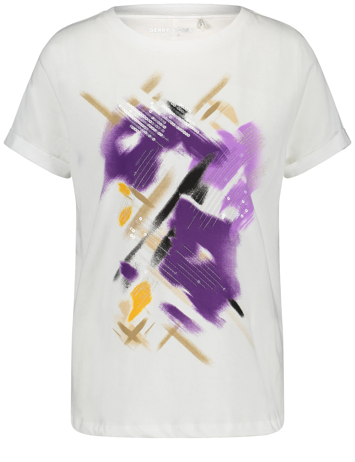 Gerry Weber T-Shirt Mit Frontprint Und Pailletten 4 Gerry Weber T-Shirt Mit Frontprint Und Pailletten - Image 2