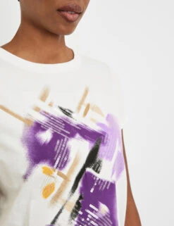 Gerry Weber T-Shirt Mit Frontprint Und Pailletten 11 Gerry Weber T-Shirt Mit Frontprint Und Pailletten -Feine Mode t shirt mit frontprint und pailletten 100