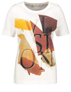 Feine Mode -Feine Mode t shirt mit frontprint und wording 02