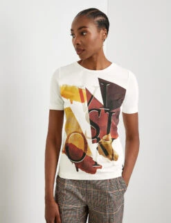 Feine Mode 5 Gerry Weber T-Shirt Mit Frontprint Und Wording