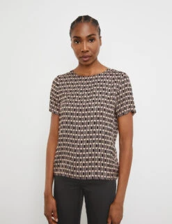 Feine Mode 21 Gerry Weber T-Shirt Mit Kettendruck