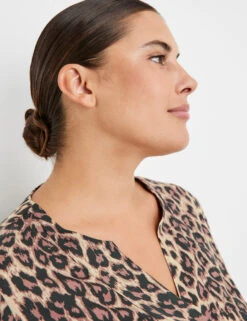 Tunika Mit Leo-Print -Feine Mode tunika mit leo print 100