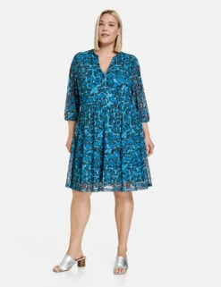 Tunikakleid Mit Allover-Print -Feine Mode tunikakleid mit allover print 01