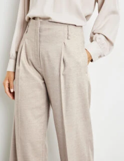 Gerry Weber Weite Hose Mit Bundfalten -Feine Mode weite hose mit bundfalten 100