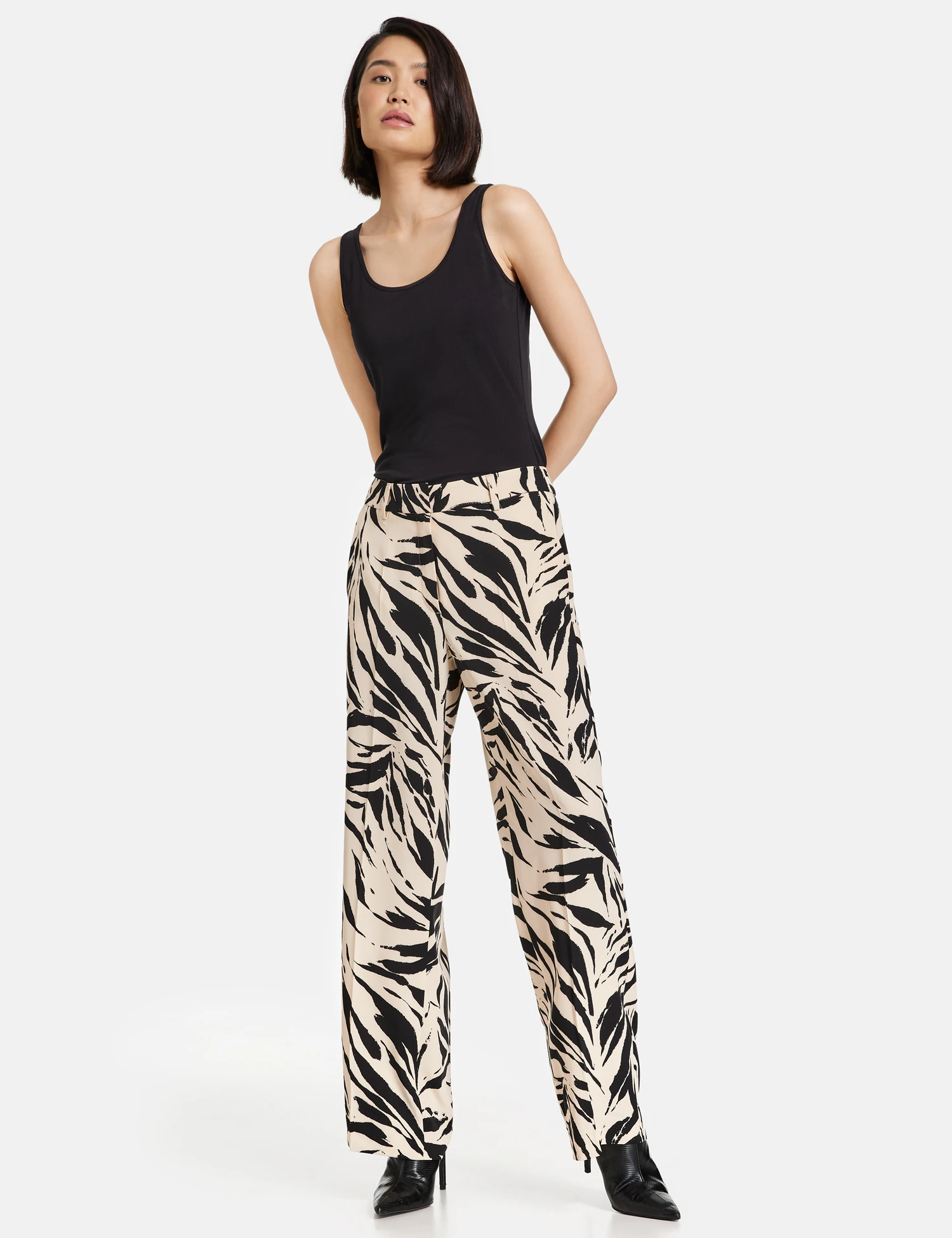 Taifun Weite Hose Mit Print Wide Leg 9 Taifun Weite Hose Mit Print Wide Leg - Image 7