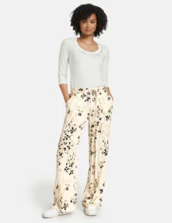 Taifun Weite Hose Palazzo Mit Elastischem Bund 13 Taifun Weite Hose Palazzo Mit Elastischem Bund -Feine Mode weite hose palazzo mit elastischem bund 01