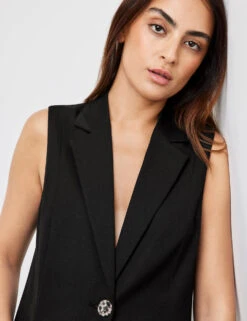 Taifun Weste Mit Revers -Feine Mode weste mit revers 100