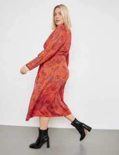 Wickelkleid Mit Knoten-Detail -Feine Mode wickelkleid mit knoten detail 102