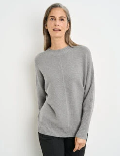 Gerry Weber Wollpullover Mit Strick-Mix